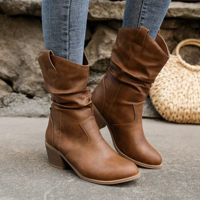 Cattleya | Timeless Western Mid-Calf Boots