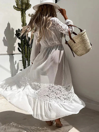 Luna | Boho Lace Beach Kimono