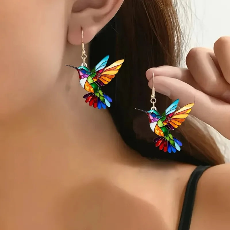 Wattle | Vibrant Hummingbird Dangles