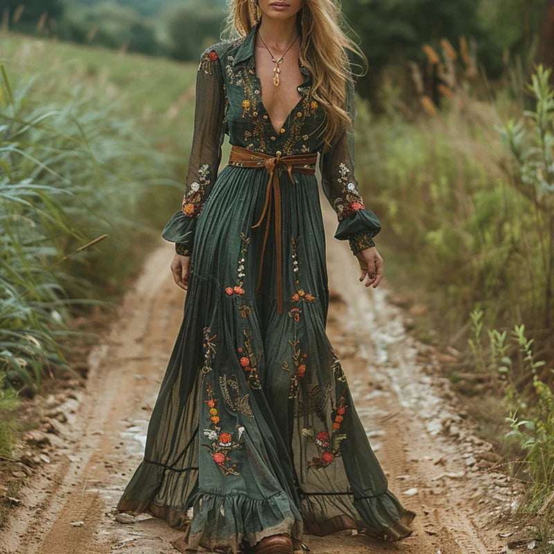 Luna | Boho Chic Maxi Dress