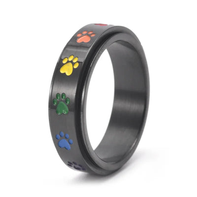 Pawfect | Rainbow Paw Stress Ring