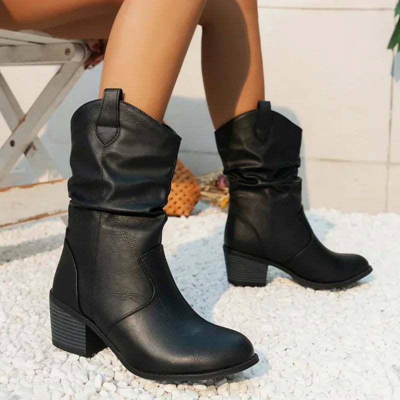 Cattleya | Timeless Western Mid-Calf Boots