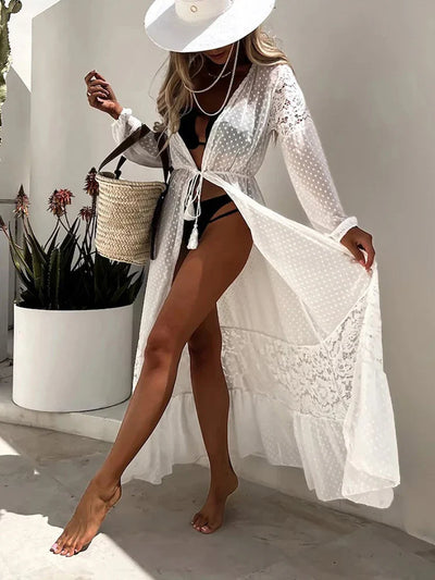Luna | Boho Lace Beach Kimono