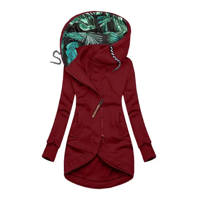 Navi | Chic Hooded Asymmetrical Jacket
