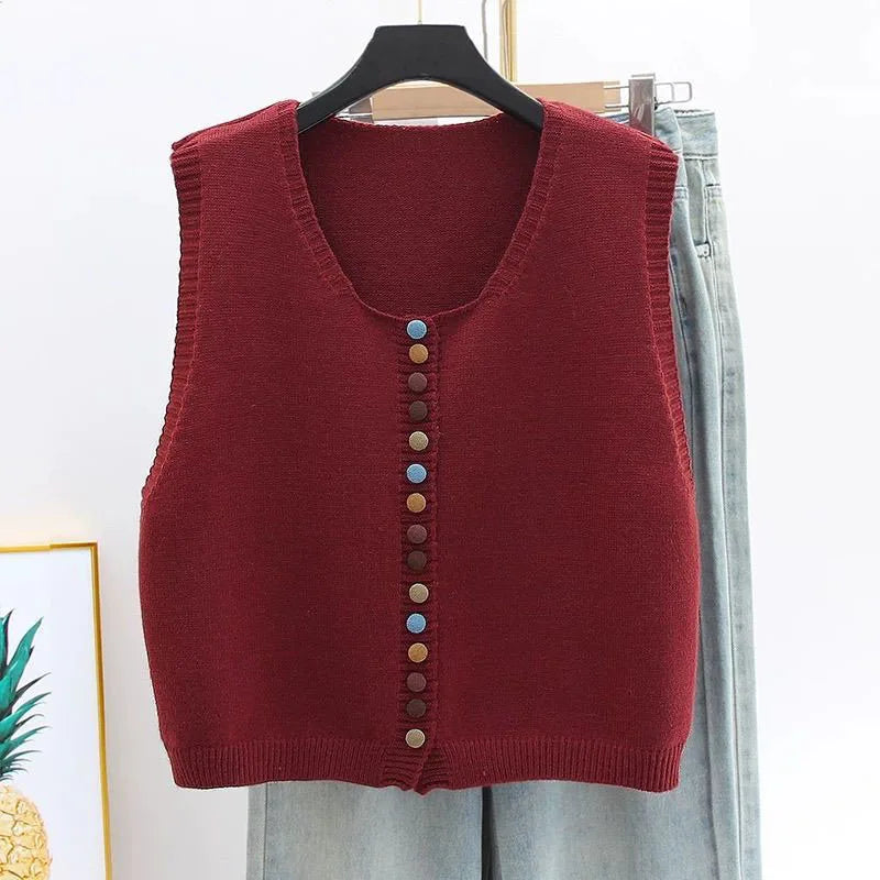 Mabel | Colourful Knit Vest