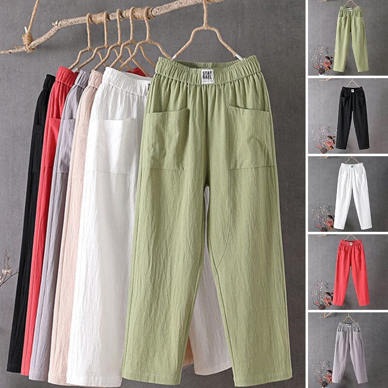 Cleo | Stylish Linen Blend Pants