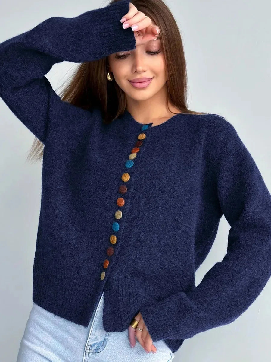 Lyra | Chic Button-Detail Cardigan