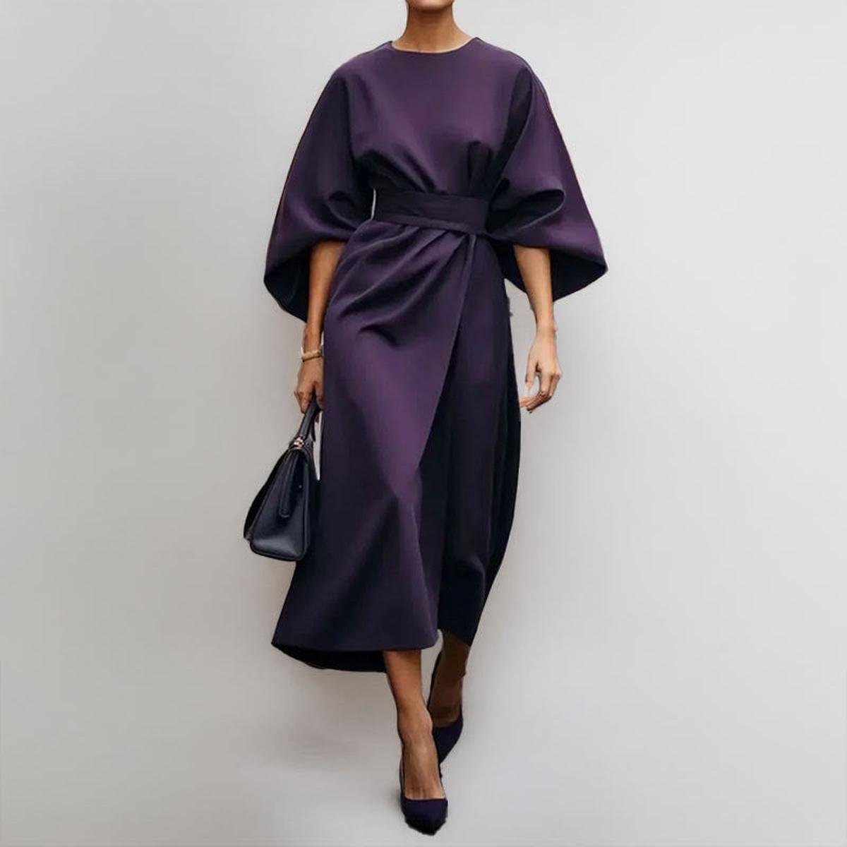 Eldra | Luxurious Batwing Maxi Dress