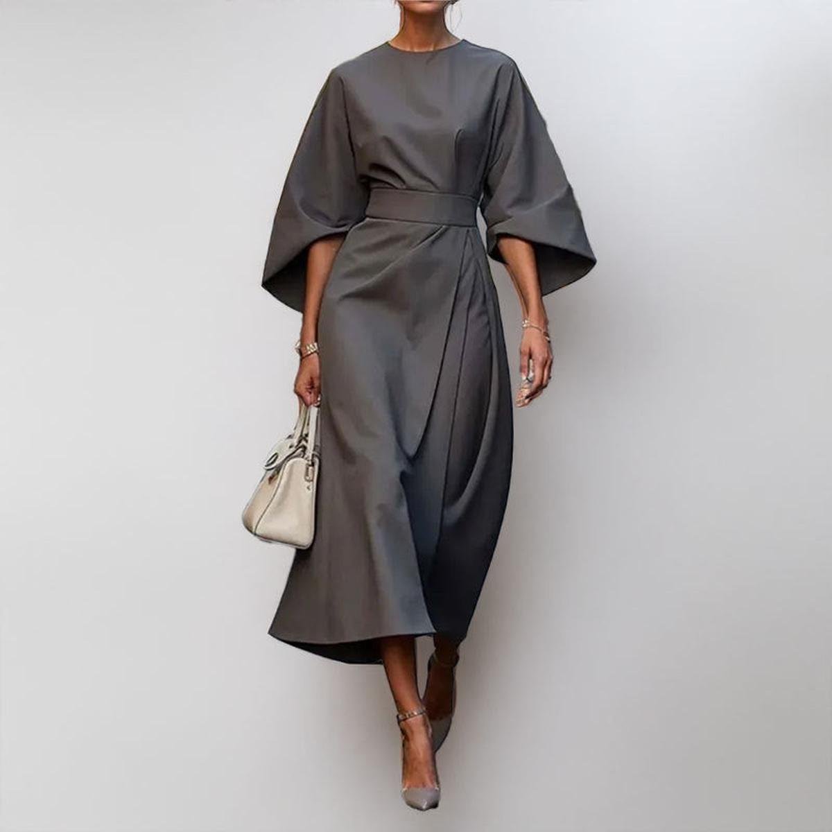 Aura | Elegant Satin Maxi Dress