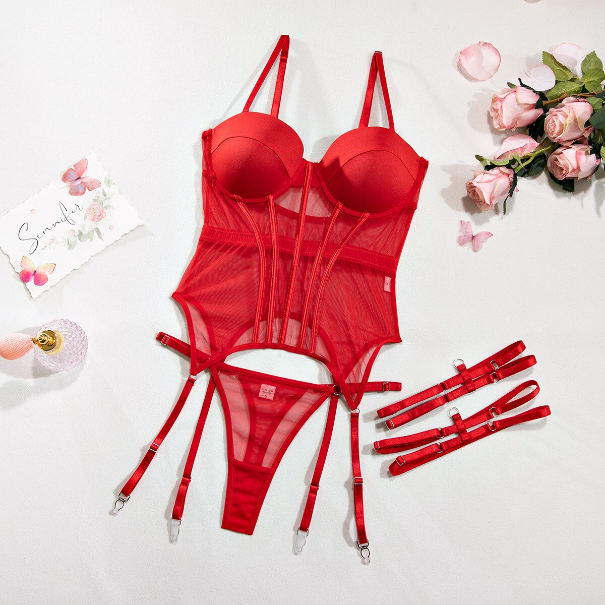 Amberly | Chic French Lingerie Set