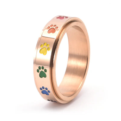 Pawfect | Rainbow Paw Stress Ring