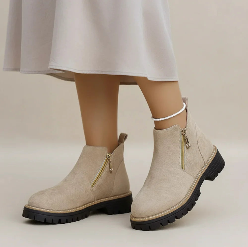 Natura | Soft Suede Ankle Boots