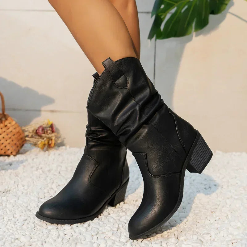 Cattleya | Timeless Western Mid-Calf Boots