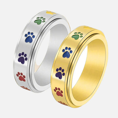 Pawfect | Rainbow Paw Stress Ring