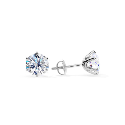 Nova | Elegant White Gold Earrings
