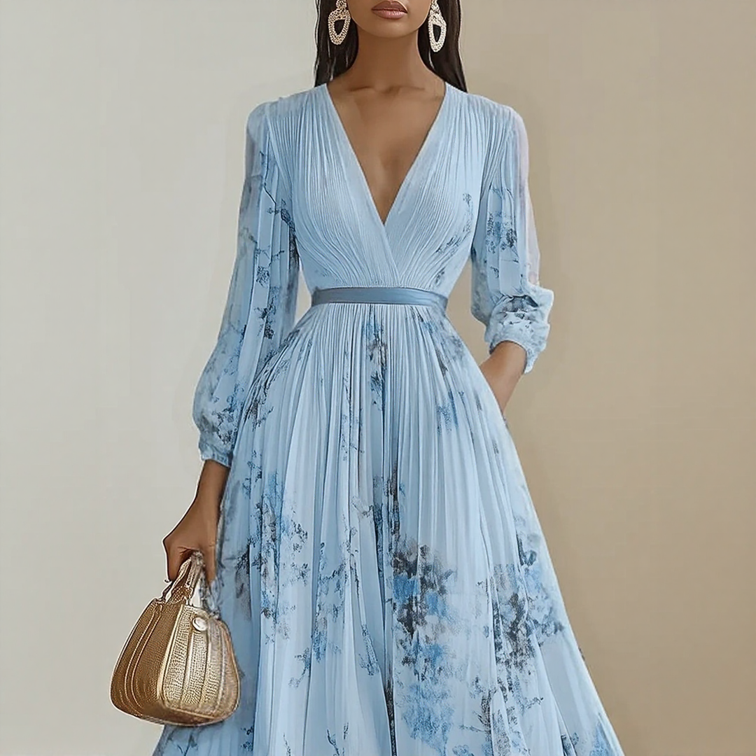 Mila | Stylish Pleated Maxi Dress