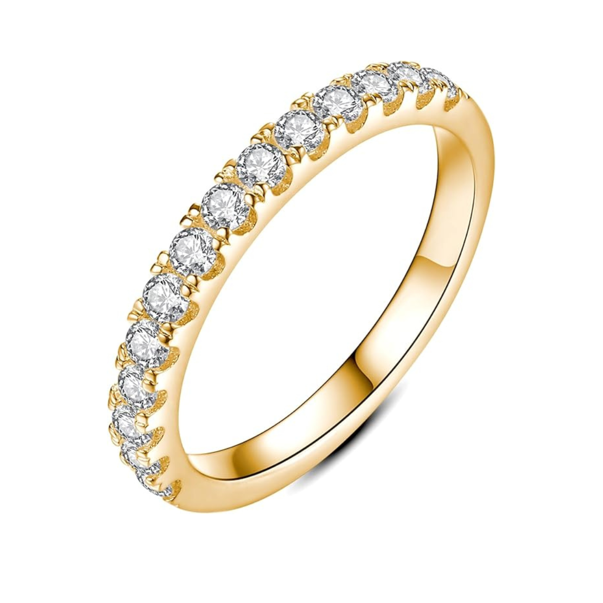 Luxe | Moissanite Gold Wedding Band