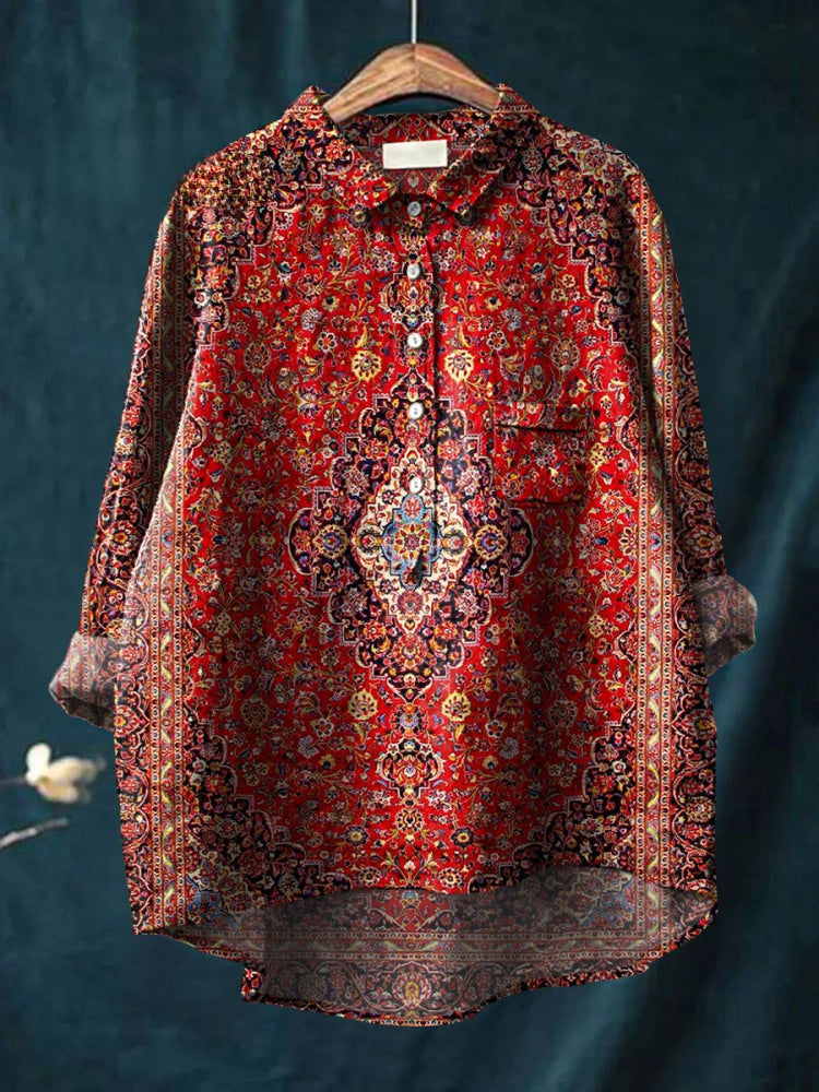 Talia | Elegant Tapestry Shirt