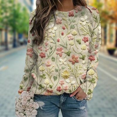 Flora | Chic Floral Pullover