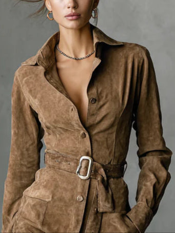 Mila | Chic Long Sleeve Midi Dress