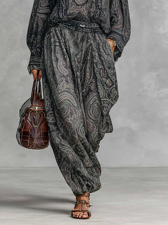 Lara | Vintage Paisley Two-Piece Set