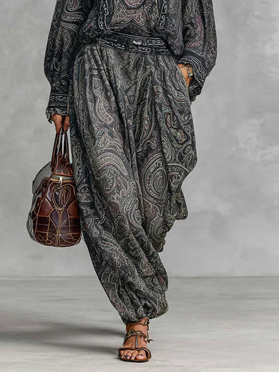 Lara | Vintage Paisley Two-Piece Set