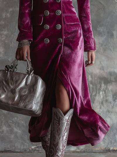 Vera | Luxe Velvet Blazer Dress