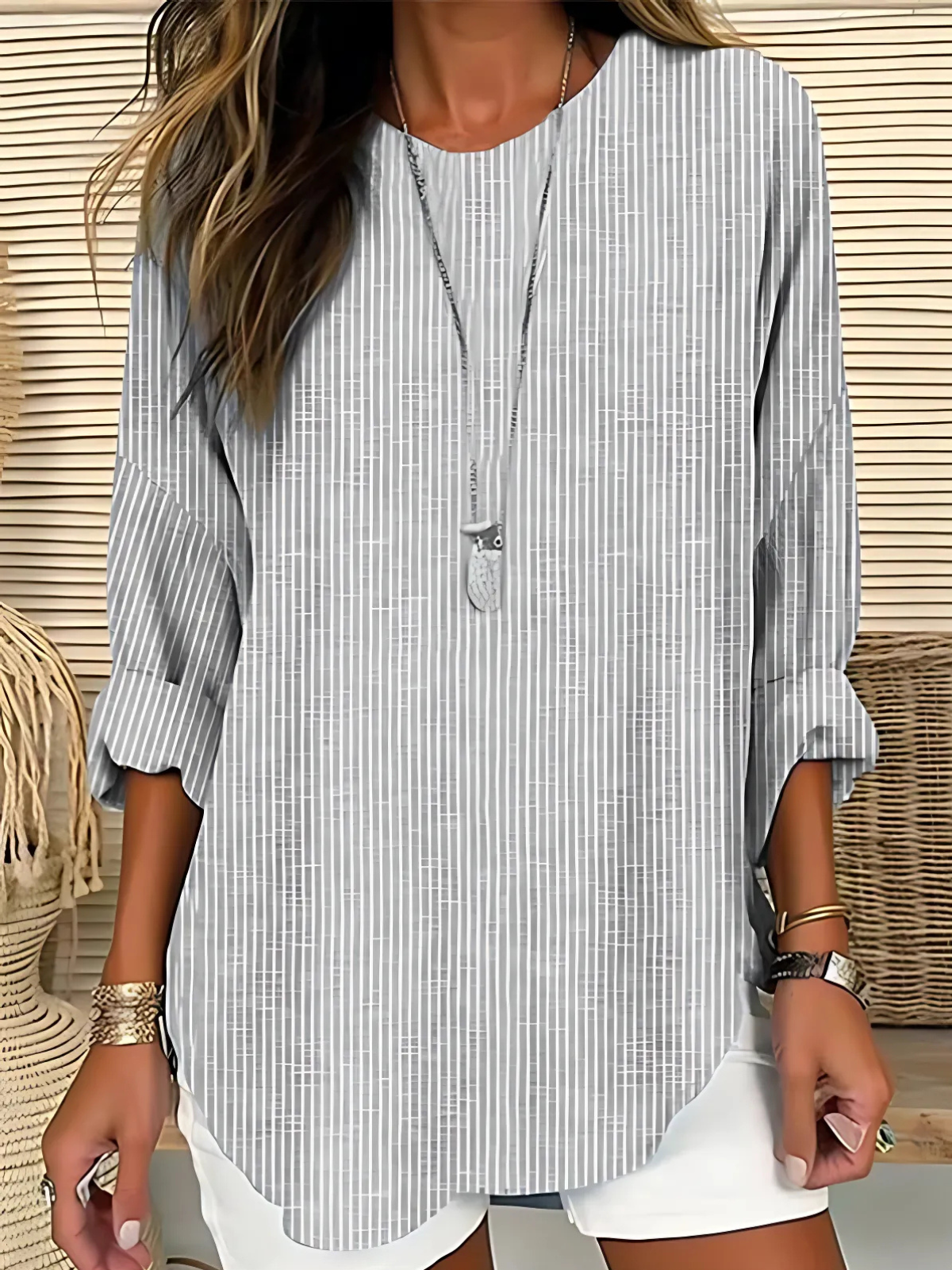 Mira | Chic Striped Blouse