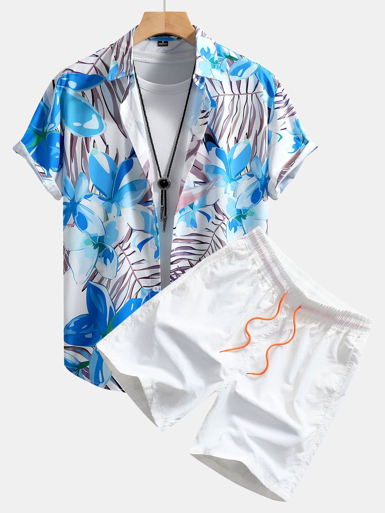 Breezy | Flower Print Shirt & Shorts
