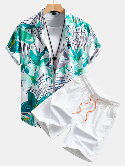 Breezy | Flower Print Shirt & Shorts