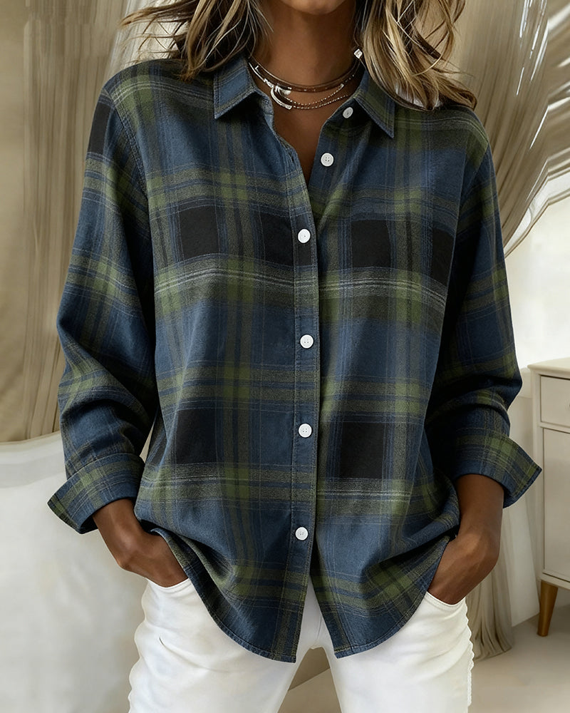Breezy | Casual Plaid Lapel Shirt
