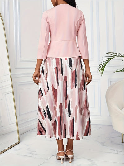 Luxe | Printed Belted Two-Piece