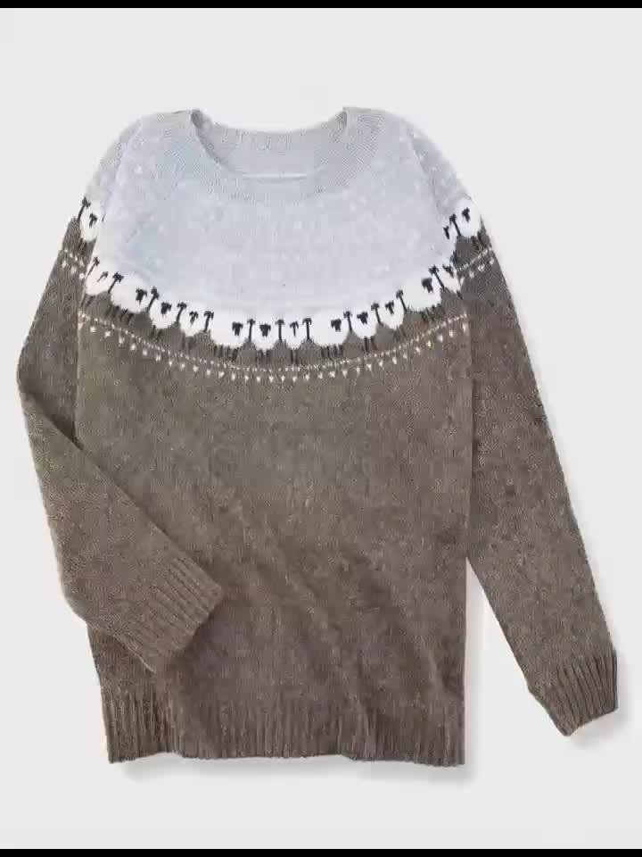 Woolly | Cozy Jacquard Winter Sweater