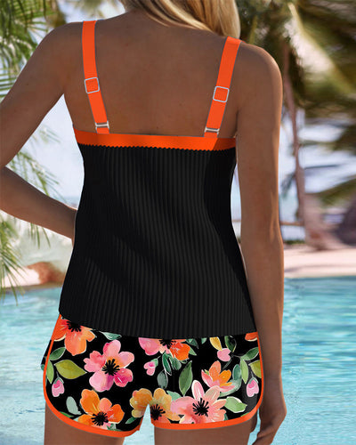 Luna | Chic Floral Tankini Set