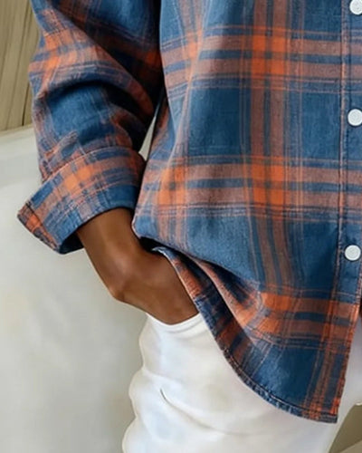 Breezy | Casual Plaid Lapel Shirt
