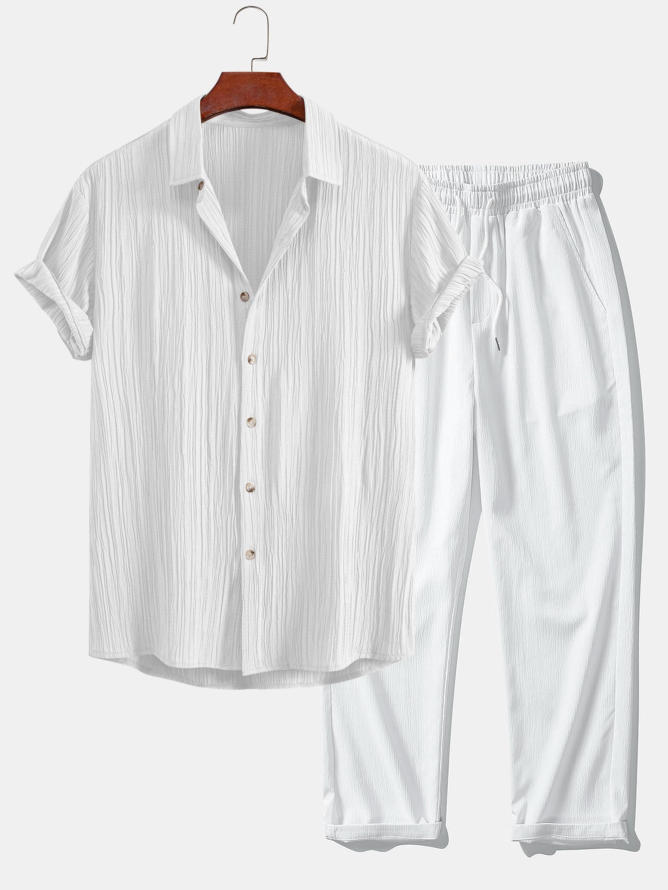 Breeze | Wrinkled Structured Shirt & Trousers
