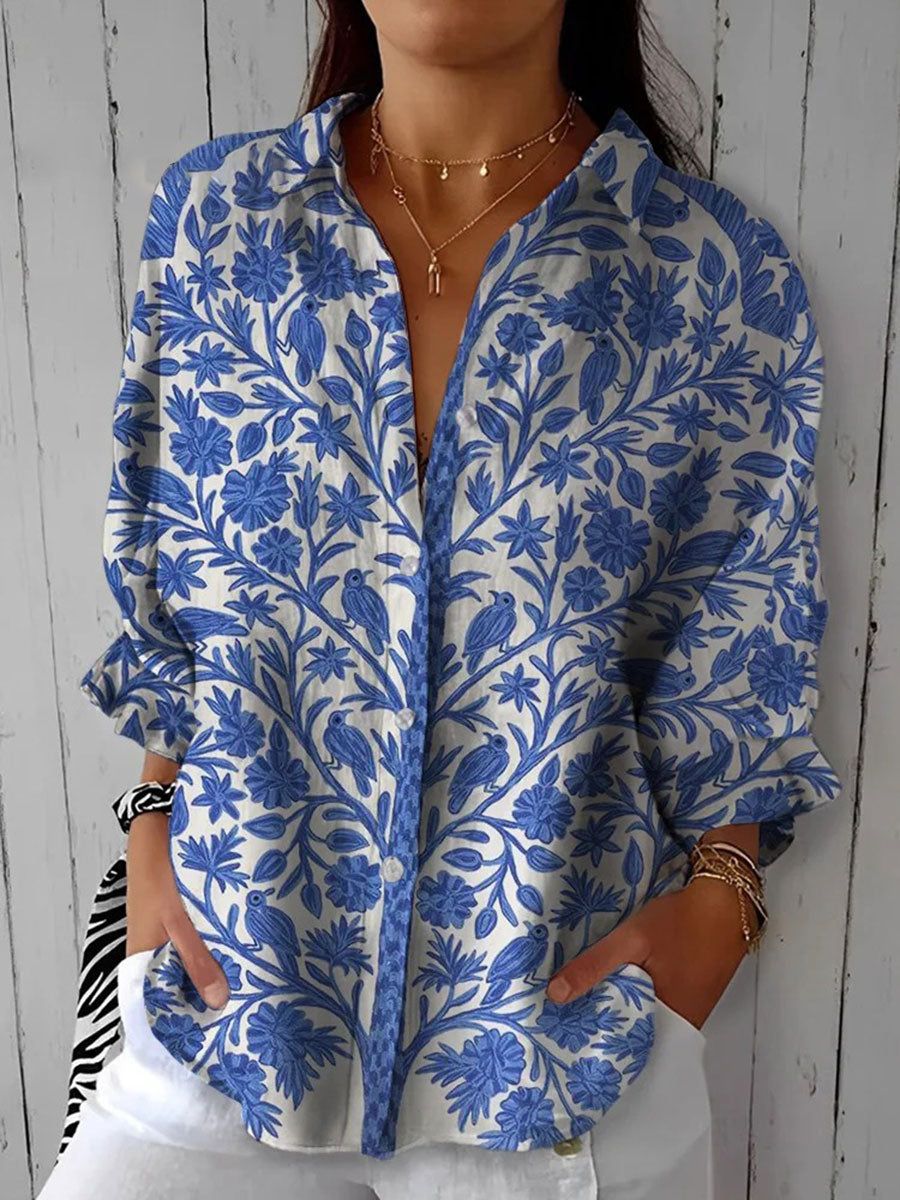 Florence | Elegant Floral Blouse