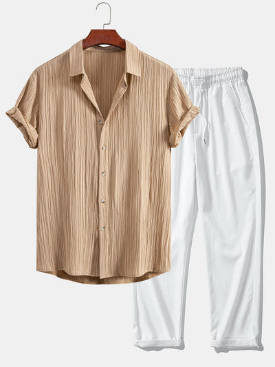Breeze | Wrinkled Structured Shirt & Trousers