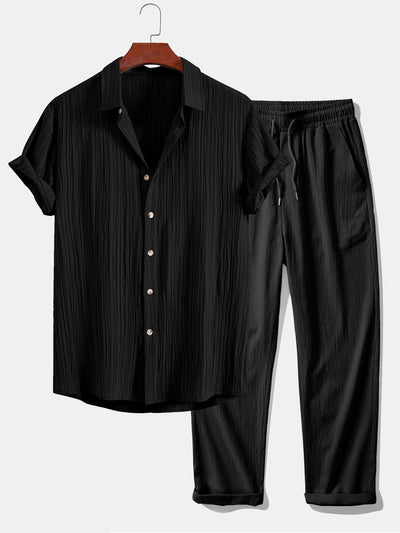 Breeze | Wrinkled Structured Shirt & Trousers
