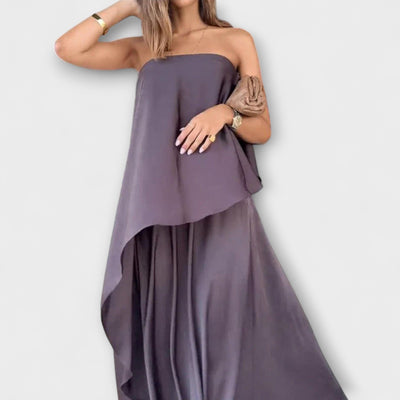 Ruby | Chic Bandeau Top & Skirt