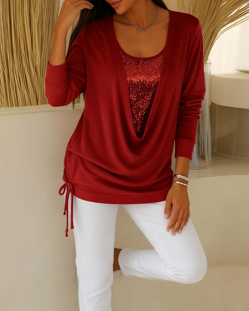 Zara | Chic Sequin Two-Piece Top