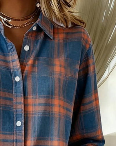 Breezy | Casual Plaid Lapel Shirt