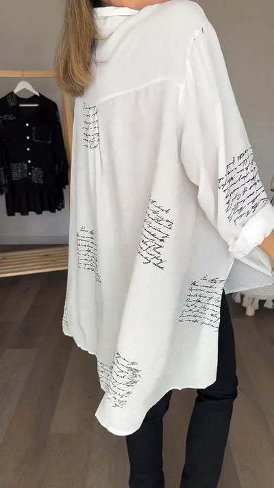 Mabel | Chic Handwriting Shirt