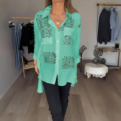 Mabel | Chic Handwriting Shirt