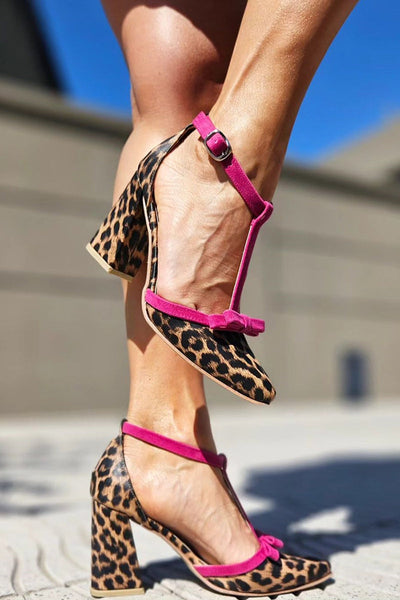 Zara | Vibrant Leopard Print Sandals