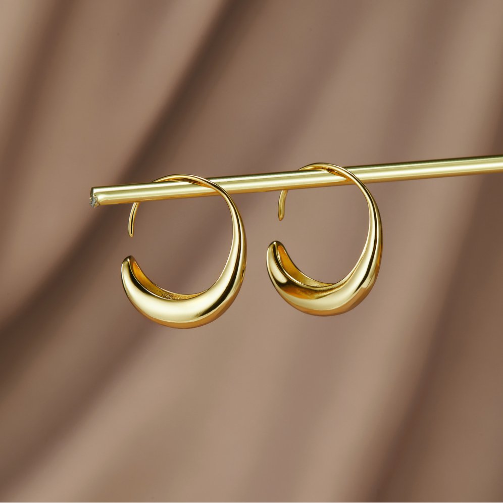 Zara | Chic Drop Hoop Earrings
