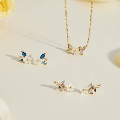 Luna | Elegant Floral Earrings