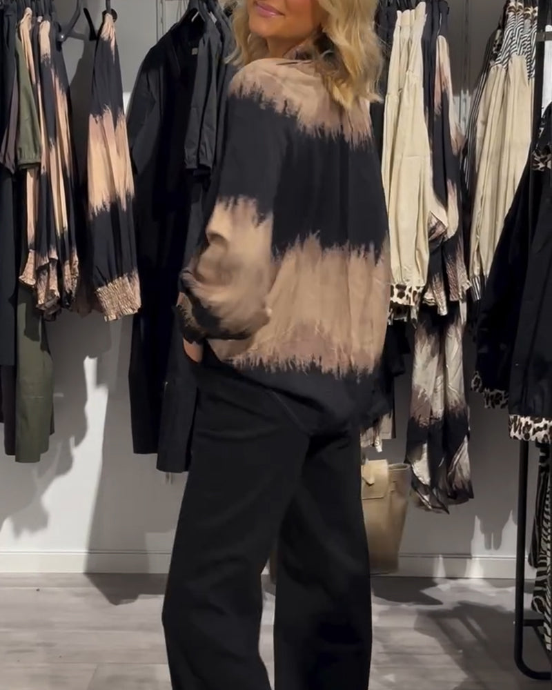 Breezy | Vintage Colour Block Blouse