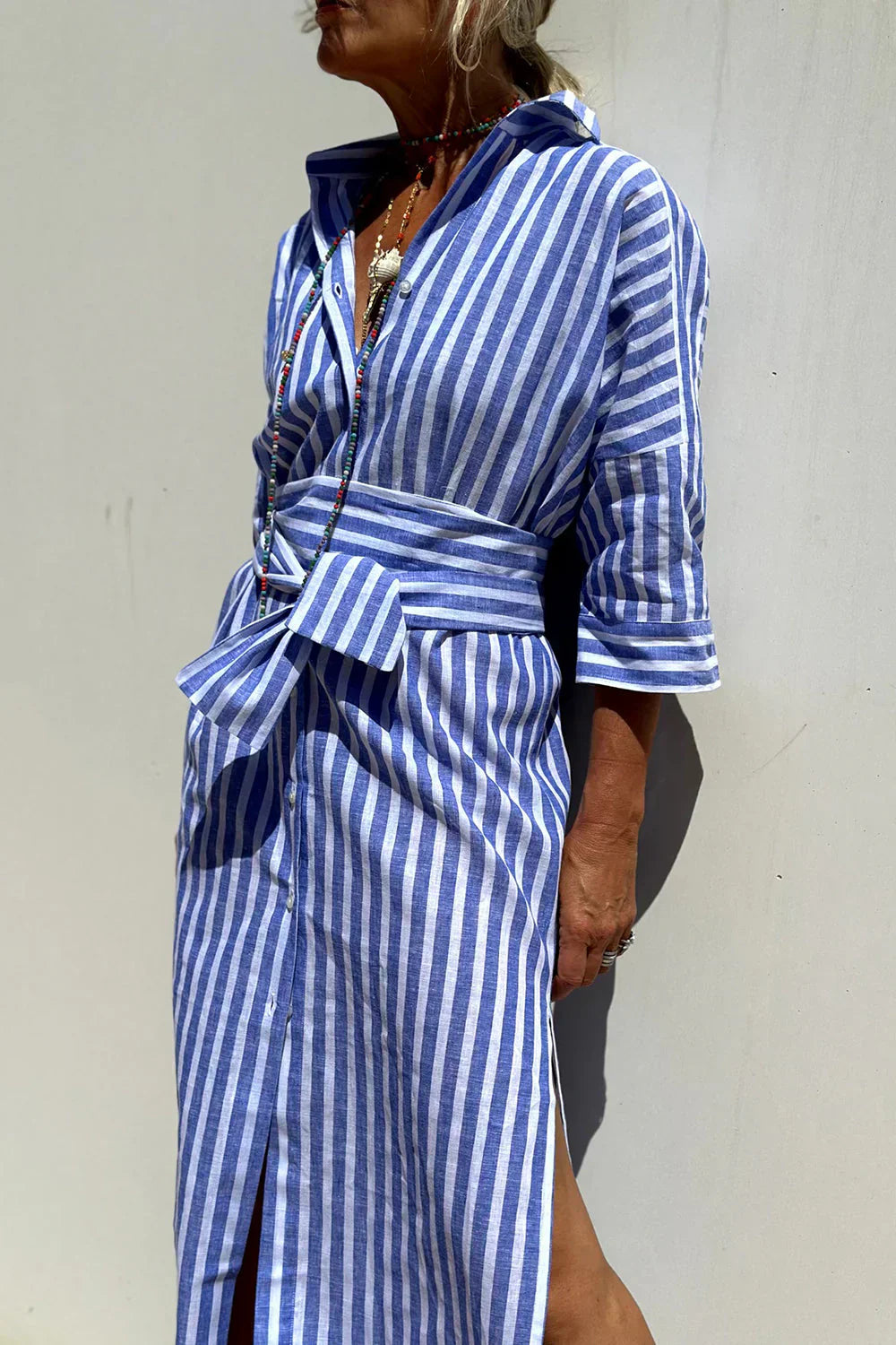 Mila | Striped Shirt Dress