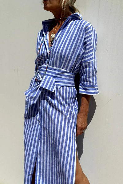 Mila | Striped Shirt Dress
